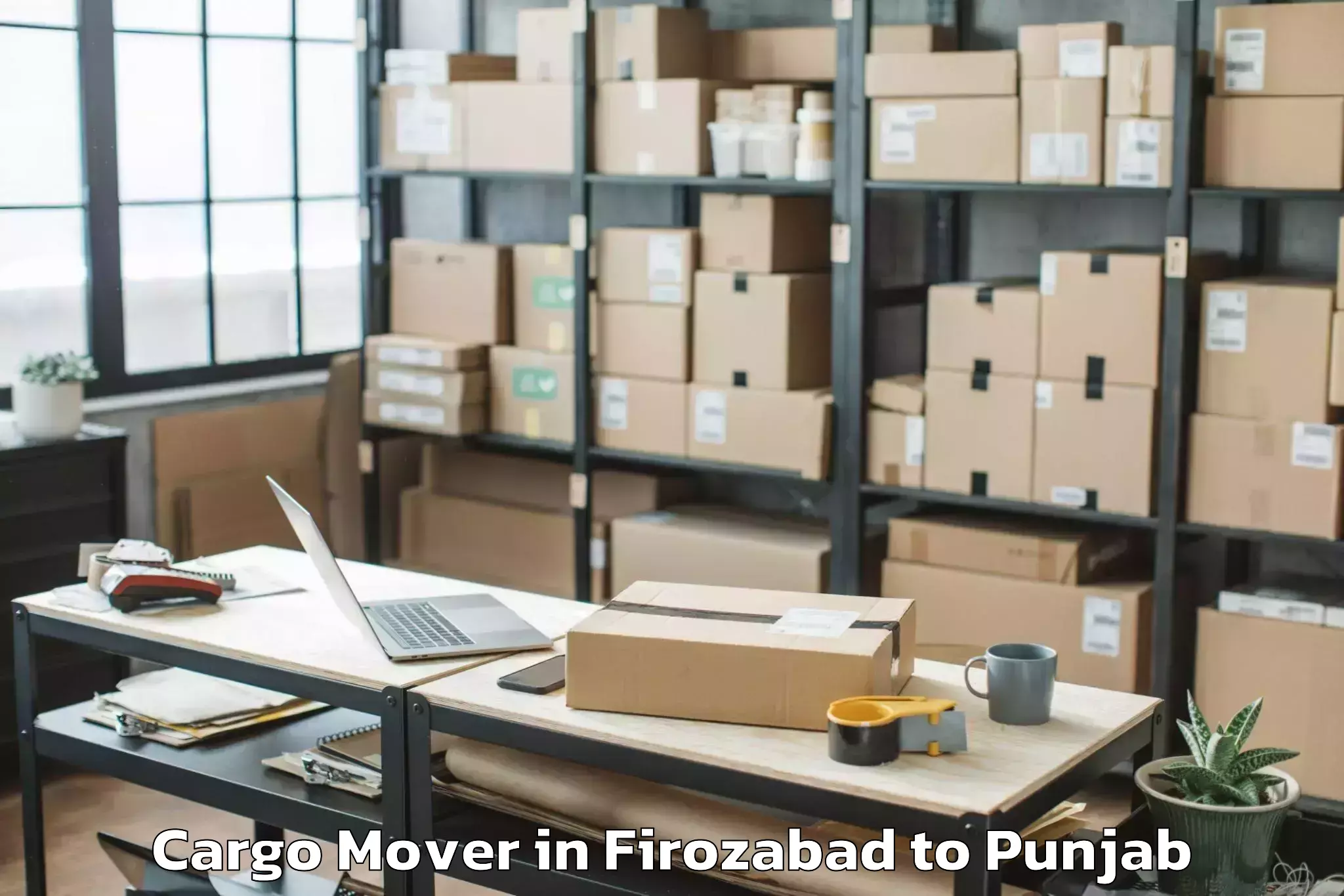 Professional Firozabad to Chandigarh Airport Ixc Cargo Mover